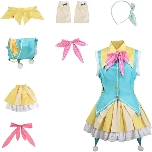 Vista 7 de Kusanagi - Disfraz de cosplay de Nene Kusanagi Nene, conjunto completo para Halloween con tocado