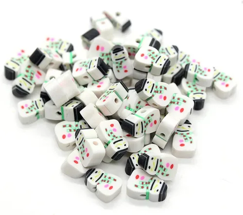 Vista 24 de 100 piezas de cuentas de arcilla polimérica Heishi espaciadoras mixtas, suministros para hacer pulseras, pendientes, collares de bricolaje, Bandera