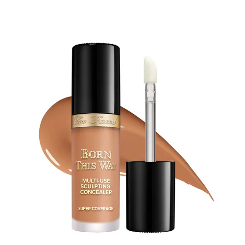Vista 27 de Too Faced Born This Way Super Coverage Multi-Use Concealer Full-Coverage Hydrating Concealer for Dark Circles & Blemishes with Natural Finish