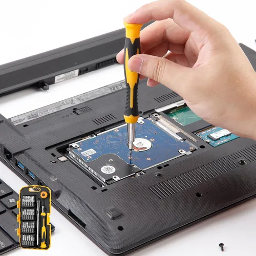Vista 7 de KREBS - Juego de destornilladores de precisión 51 en 1 con puntas magnéticas Electronics Portable Storage Case Repair Tool Kit for Laptop