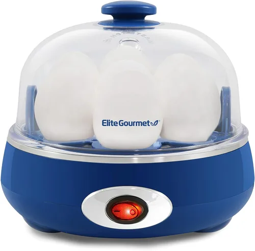 Vista 10 de Elite Gourmet EGC007CHC# Cocedor Rápido de Huevos, 7 Huevos Hervidos Fáciles de Pelar, Duros, Medianos, Suaves, Escalfador, Máquina para Tortillas