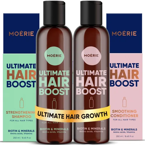 Vista 10 de Moerie Champú y acondicionador voluminizador para la caída del cabello - Productos espesantes con ingredientes de origen natural - Más de 100