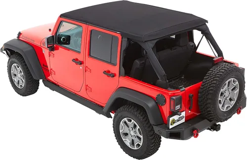 Vista 8 de Bestop 56853-35 - Toldo Trektop Black Diamond para Jeep Wrangler JK Unlimited de 4 puertas 2007-2018