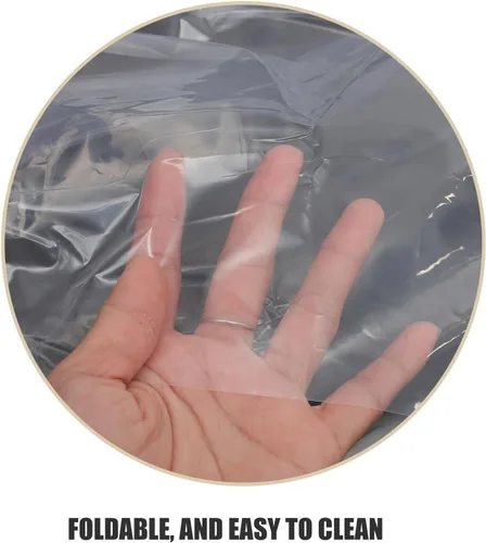 Vista 3 de DOITOOL Funda protectora de sofá de plástico transparente de 141.7 x 53.1 in, impermeable, para muebles, almacenamiento en movimiento, bolsa