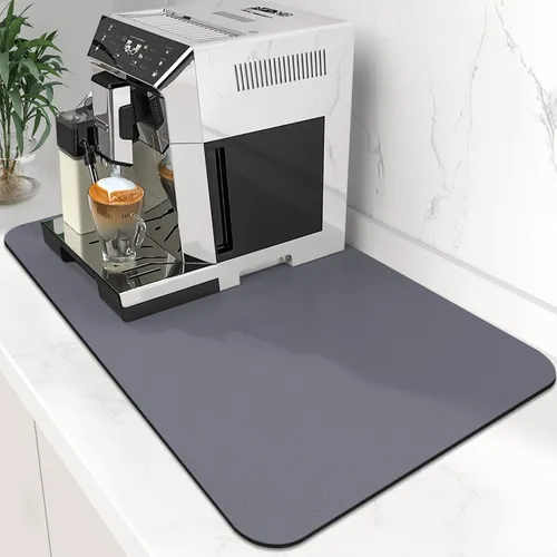 Vista 29 de Tapete de café súper absorbente para secar platos, tapete para barra de Caqui