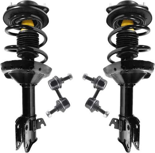 Vista 79 de Detroit Axle - Kit de 4 piezas RWD Puntales Delanteros Barras Estabilizadoras para Ford F-150 2021 2022 2023 2024, 2 Puntales con Resorte Helicoidal