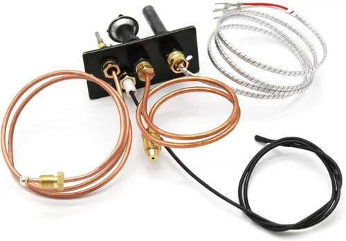Vista 3 de MENSI Conjunto piloto de gas natural de propano compatible con HHT, pieza de ensamblaje piloto Majestic 10002265,10002264 para chimeneas y freidora