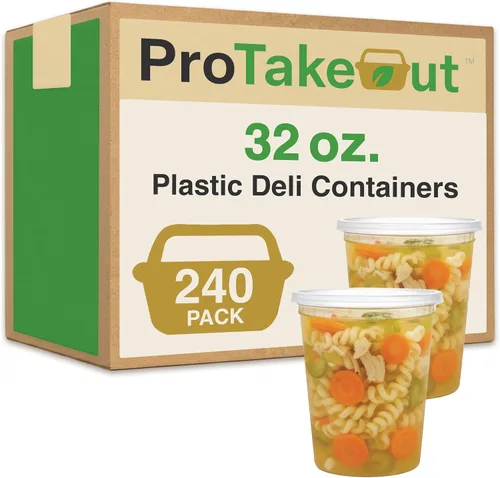 Vista 30 de [8oz-20 juegos de recipientes de plástico con tapas, recipientes transparentes sin BPA con tapas herméticas, almacenamiento de alimentos resistente