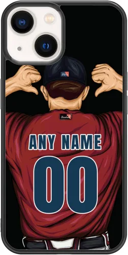 Vista 20 de Custome - Funda de teléfono de béisbol, diseño creativo de béisbol deportivo con número de estrella para iPhone 11, 12, 13, 14, 15 Pro Max Plus Mini