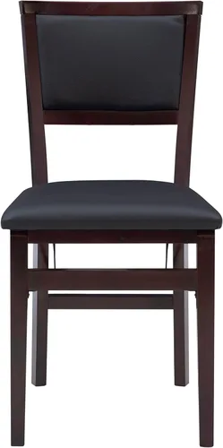 Vista 8 de Linon Minix Dark Espresso Pad - Silla plegable en un juego de dos