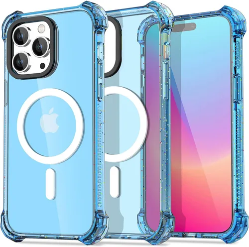 Vista 43 de AICase Funda Rebote Rosa Neón Brillante Compatible con iPhone 15, Transparente a Prueba de Impactos Resistente a Golpes Linda Femenina Adolescente