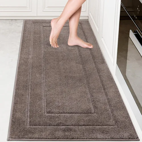 Vista 39 de PURRUGS Alfombra de cocina lavable a máquina, de 24 x 35.5 pulgadas, antideslizantes, antideslizantes, tapetes de pie suaves y superabsorbentes