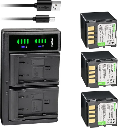 Vista 6 de Kastar Reemplazo del cargador de batería LTD2 USB para JVC BN-VF707 BN-VF707U BN-VF707UE BN-VF707US JVC BN-VF714 BN-VF714U BN-VF714UE BN-VF714US JVC