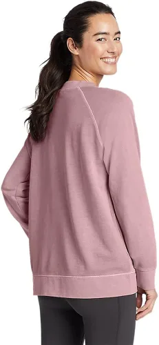 Vista 2 de Eddie Bauer Sudadera de rizo para mujer Mineral Wash