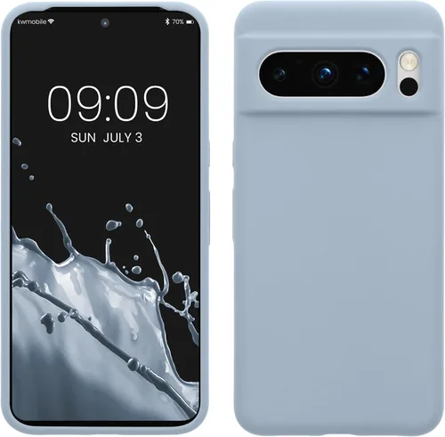 Vista 33 de kwmobile Funda compatible con Google Pixel 7 Pro - Funda de silicona TPU con acabado suave - Piedra antigua