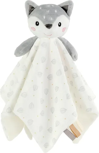 Vista 30 de CREVENT Mantas de bebé suaves y acogedoras para niños y niñas + manta de seguridad, juego con una bolsa de regalo esenciales para recién nacidos Gris