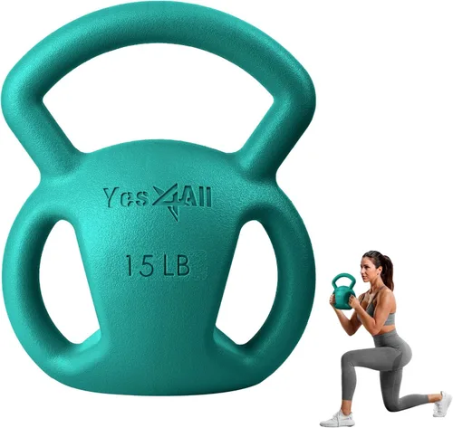 Vista 13 de Yes4All 3-Handle Kettlebell, Strength Training Kettlebells for Home Gym
