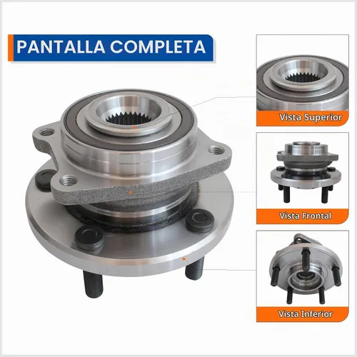Vista 2 de MACEL 513263 Conjunto de cubo de cojinete de rueda delantera compatible con Chrysler 200 2011-2014, Sebring 2007-2010, Dodge Avenger 2008-2014