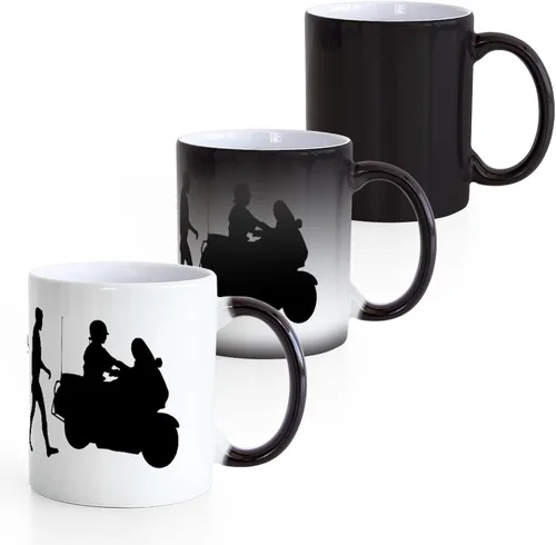 Vista 4 de CafePress Traffic Cop Taza mágica de cerámica, taza de té, 11 onzas