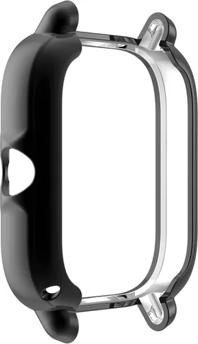 Vista 2 de TenCloud Carcasas compatibles con Amazfit GTS 3 Smartwatch hombres mujeres reloj caso TPU suave cubierta parachoques parachoques cubierta para Negro