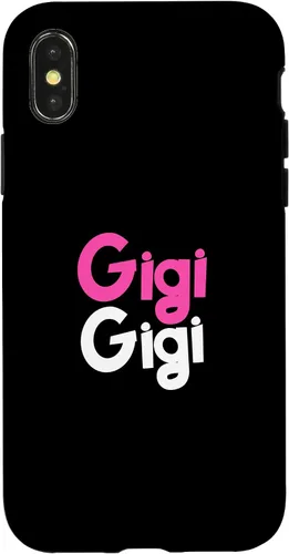 Vista 4 de Funda de regalo para iPhone 14 Gigi con nombre y apodo Virginie Georgine