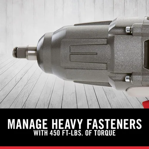 Vista 5 de PORTER-CABLE Llave de impacto, 450 lbs de torque, 1/2 pulgada de anillo de cerdo, 7.5 amperios, con cable (PCE211)