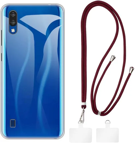 Vista 9 de Estuche y cordón para ZTE Blade A5 2020 - transparente+negro Funda transparente + cordón negro