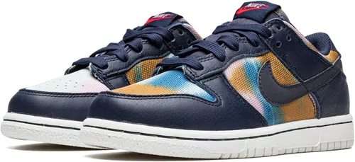 Vista 2 de Nike Preescolar Dunk Low PS DM1052 400 Graffiti - Talla 15Y Azul marinoMulticolor azul marino multicolor 15 Little Kid