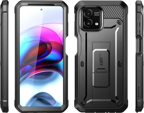 Vista 7 de SUPCASE Unicorn Beetle Pro - Funda para Moto G Stylus 5G 2023 [no compatible con versión 4G], con protector de pantalla integrado, clip resistente
