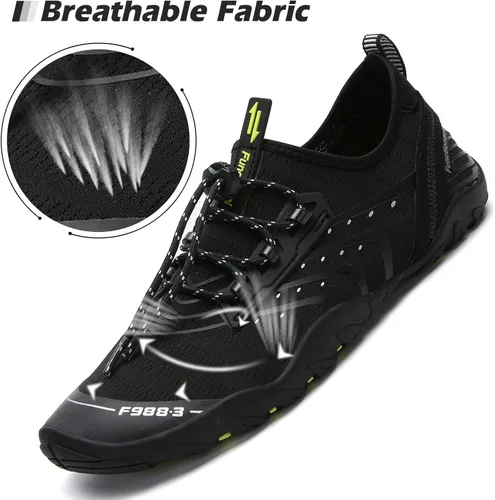 Vista 2 de Mishansha - Zapatos de agua para hombres y mujeres, secado rápido, para natación, buceo, surf, deportes acuáticos, piscina, playa, senderismo, yoga.