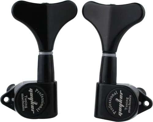 Vista 4 de Guyker Afinadores de Bajo para Guitarra (2R + 2L) - Clavijas de afinación con relación 1:17, cabezal sellado, reemplazo de máquina de afinación