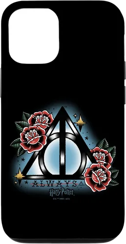 Vista 26 de iPhone 16 Harry Potter Always Deathly Hallows Symbol Floral Portrait Case