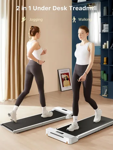 Vista 5 de WALKINGPAD Almohadilla plegable para oficina en casa, caminadora debajo del escritorio con control de velocidad adaptativo, diseño compacto