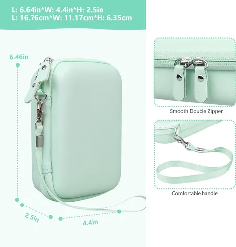 Vista 3 de Funda de impresora adhesiva compatible con Memoking T02/para iDPRT/para Phomemo/para Anycash/para Ponek/para Cabaro Mini Impresora Pegatina, Mini