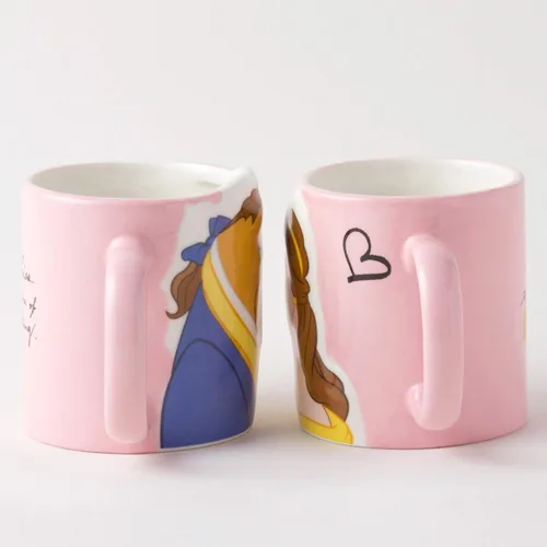 Vista 3 de Disney SAN2519 Beauty and the Beast Bella & Beast Kiss - Taza de 10.1 fl oz (10.1 fl oz)