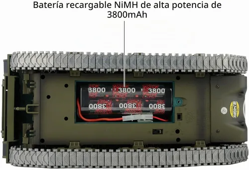 Vista 3 de Modificado TK7.0 Edition 1/16 2.4ghz Control remoto US M4A3 Sherman Tank Modelo (torreta giratoria de 360 grados) (caja de engranajes de acero)
