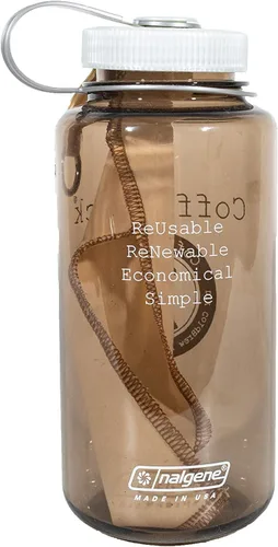 Vista 5 de CoffeeSock Filtro de café reutilizable para botellas de agua de boca ancha de 32 onzas – Bolsa de algodón orgánico certificado GOTS, máquina