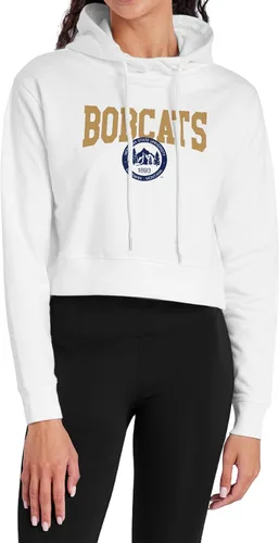 Vista 21 de Campus Lab Sudadera con capucha para mujer universitaria con licencia oficial de la colección Varsity White