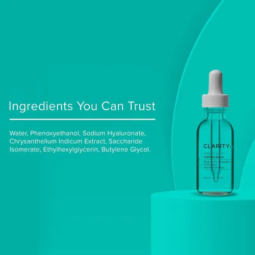 Vista 7 de ClarityRx Take It Easy - Suero facial calmante, tratamiento natural antienrojecimiento a base de plantas para pieles sensibles y rosácea