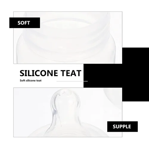 Vista 4 de EXCEART Botellas de leche desechables para recién nacidos, paquete de 5 con tetina suave y flexible, biberones para bebés, listos para usar