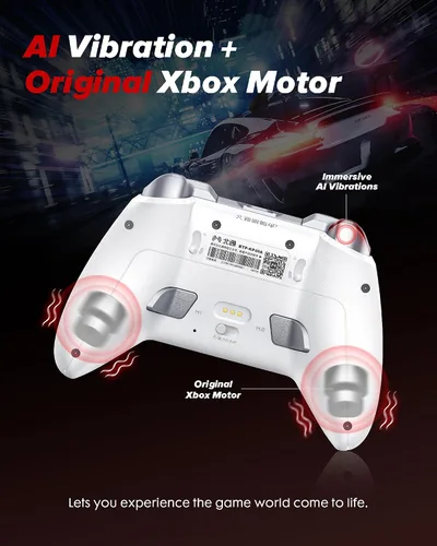 Vista 6 de BEITONG Controlador inalámbrico KP40 para PC, Switch/Switch 2, Android, TV, Steam Deck, Joysticks TMR ajustables de precisión, disparadores TMR