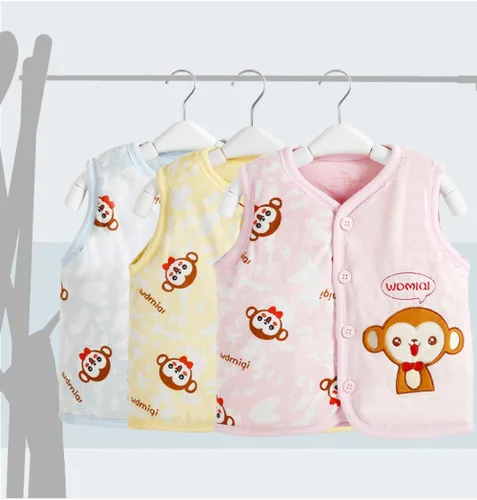Vista 2 de Monvecle - Chaleco de algodón cálido para bebé o niño pequeño (Unisex)