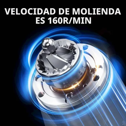 Vista 10 de Bincoo DM09 - Molinillo de café eléctrico con rebabas de acero CNC, ajuste ajustable, diseño compacto, funcionamiento silencioso, para expreso Verde