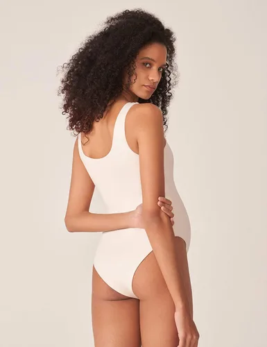 Vista 4 de POSHDIVAH Body de maternidad para mujer, cuello redondo, sin mangas, elástico, suave, para embarazo