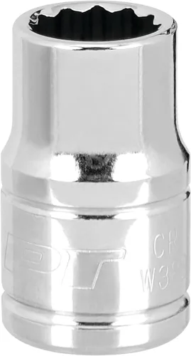 Vista 20 de Performance Tool W38812 Enchufe de 12 puntas, unidad de 3/8 de pulgada, 12 mm Chrome vanadium steel. Polished nickel chrome finish. Designed to