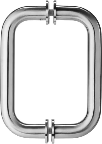 Vista 8 de Kolet Manija de puerta de ducha, 6 pulgadas de centro a centro, tubo Oro cepillado