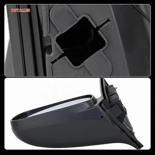 Vista 8 de Para Honda Civic Coupe 2006 2007 2008 2009 2010 2011 Espejo Retrovisor Lateral Izquierdo Manual Texturizado Negro para Conductor