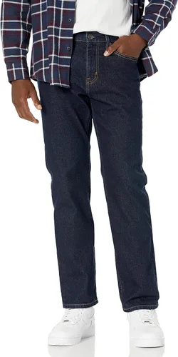 Vista 18 de Amazon Essentials - Pantalones vaqueros elásticos de corte recto para hombre