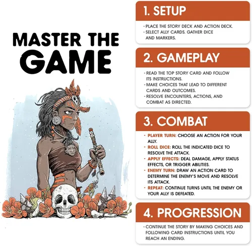 Vista 5 de SPIRE'S END: Juego de Cartas Rangitaki, Añade a Tus Juegos de Mesa de Aventura y Estrategia de Elige-Tu-Camino, Juego Individual Inmersivo