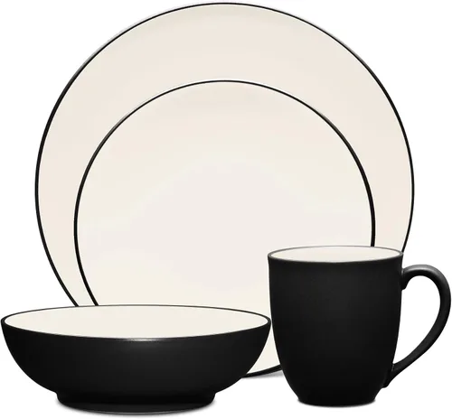 Vista 12 de Noritake Colorwave - Juego de 4 piezas para cupé, color azul, servicio para 1